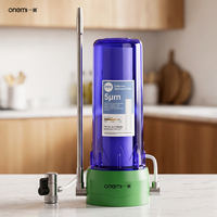 Filtre purificateur d'eau monophasé pour robinet de comptoir OEM/ODM avec cartouche de sédiments, sans installation, pour machine à eau potable domestique et de cuisine