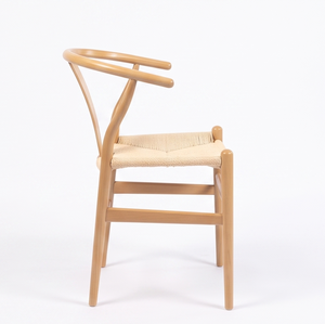 Chaise de restaurant scandinave en bois Revi avec assise tressée, mobilier de salle à manger moderne, usage commercial durable - Product Image 4