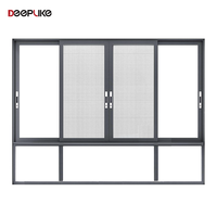 Ventanas corredizas de vidrio con marco de aluminio de fábrica Foshan para hoteles, villas, ventanas corredizas de aluminio horizontales de doble acristalamiento