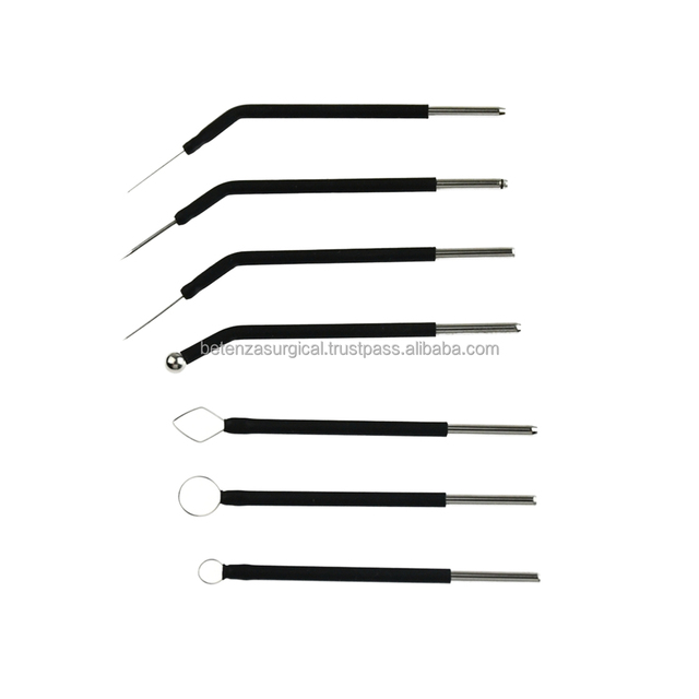 Ellman Dental Standard Electrodes 7 PCS Set Electrosurgery Instruments ESU Pencil 70mm*1.6mm for Dentistry Pet Therapy