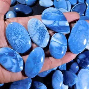 Opale bleue naturelle, cabochon de pierre précieuse, prix de gros, cristal original pour la guérison Reiki et la méditation - Product Image 4