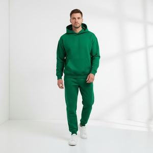 ชุดเซ็ตเสื้อฮู้ดดี้และกางเกงจ็อกเกอร์ลำลองสำหรับฤดูหนาว แบบยูนิเซ็กซ์ ล้างสีแบบแอซิดวอช ระบายอากาศได้ดี แต่งลูกปัด ไซส์พลัส แบบกลับด้านได้ 65% - Product Image 6