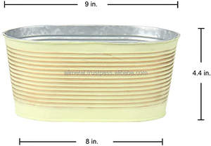 Macetas y jardineras de Metal galvanizado, para centro de mesa, organización de oficina, almacenamiento de baño, decoración de granja - Product Image 6