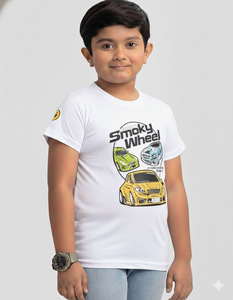 เสื้อยืดเด็กผู้ชายแขนสั้น ผ้าฝ้าย 100% แห้งเร็ว คุณภาพสูง ราคาส่งถูก - Product Image 6