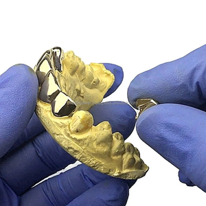 Nouveau Design Fine Jewelry Hip Hop Dents Grillz Véritable Placage À L'or Lourd Solide 925 En Argent Sterling Personnalisé Grillz - Product Image 5