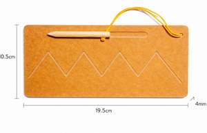 Juguete de Madera con Tablero de Trazado en Zigzag para Niños, para Practicar Habilidades de Escritura, Tablero de Madera con Trazado en Zigzag para el Desarrollo Temprano de Habilidades - Product Image 4