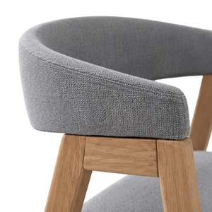 Ensemble de salle à manger en teck artisanal de luxe ARTERRA, table ronde sur piétement moderne et chaises pour restaurant - Product Image 5