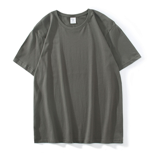 เสื้อยืดคอกลมผู้ชายสไตล์คลาสสิคพรีเมียมสำหรับฤดูร้อน แห้งเร็ว ระบายอากาศได้ดี เป็นมิตรกับสิ่งแวดล้อม พิมพ์ลายด้านหน้า ผ้าคอตตอนหนา 250 กรัม สตรีทแวร์แบบสั่งทำพิเศษ - Product Image 2