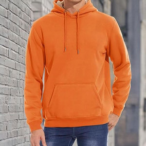 Mens Winter Heavy Pullover Hoodie With Soft Sherpa Fleece Lining Thick Hooded Sweatshirt Featuring Strong Double Needle Stitch - Product Image 3