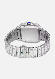 Best Quality Moissanite Diamond <b>Mens</b> <b>Watch</b> Elegant Stainless Steel Fashion Timepiece for Wedding Party Business and Everyday Wea - Product Image 2
