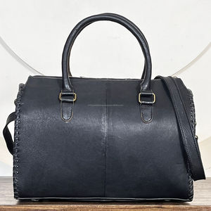 Hot Selling Factory Price Tooled Cowhide Leather Large Travel Speedy Bag High Quality Cactus Design Overnight Unisex Duffel bag - Product Image 6