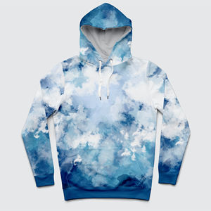 Vente chaude usine : Sweat à capuche homme personnalisé, imprimé par sublimation, style sport, mode hiver, coupe droite déchirée - Product Image 2