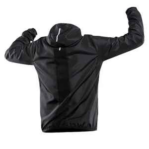 Nouvelle veste coupe-vent décontractée pour homme, style urbain, pour l'été, la course et la moto, avec col montant, à capuche, motif décoratif, taille XL, fermeture éclair - Product Image 2