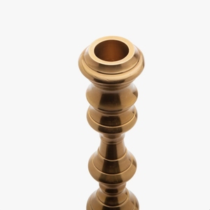 Wholesale <b>Brass</b> Metal Taper Candle Holder Traditional Spindle Design <b>Candlestick</b> Stand Table Centerpiece Wedding Home Decor - Product Image 3