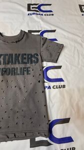 T-shirts Streetwear en Coton Lourd 250 GSM 100% Coton pour Hommes, Personnalisables avec Appliques et Broderies Effet Vieilli, Vente en Gros - Product Image 3