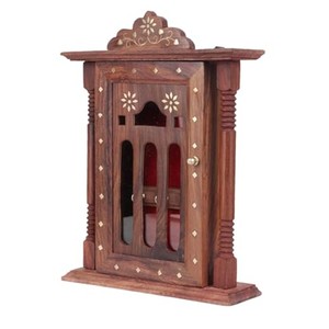 Porta Llaves de Madera de Sheesham con Mandala, Venta al Por Mayor - Decoración Espiritual Hecha a Mano en India - Product Image 2