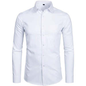 Camisa de Vestir Casual de Alta Calidad, 100% Algodón Popelín, Ecológica, Transpirable, Exclusiva, Nueva Moda, Manga Larga, Formal, Primavera, OEM - Product Image 5