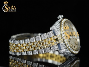เพชรเทียมทรงกลม VVS Moissanite เครื่องประดับฮิปฮอปเย็นนาฬิกาเพชรวาเลนไทน์พิเศษ - Product Image 5