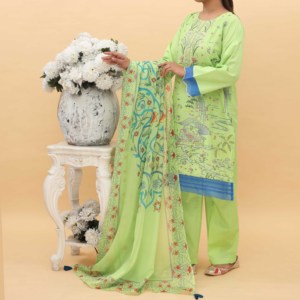 3PC Imprimé Cambric Club Robes Costume PS5004 - Product Image 2
