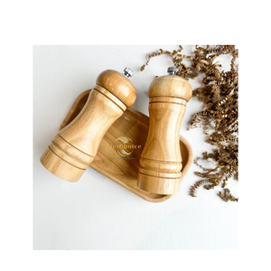 Natural Bamboo Salt and Pepper Shakers Eco Friendly <b>Spice</b> Holder <b>Set</b> for Bulk Supply Buyers - Product Image 6
