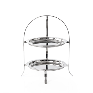 Support à pâtisserie en acier inoxydable exclusif de fabrication OEM pour la présentation de desserts design, créant un look professionnel. - Product Image 3