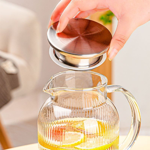 Jarra de agua de gran capacidad con tapa a prueba de fugas, mango cómodo, diseño duradero y función de vertido fácil para uso diario - Product Image 3