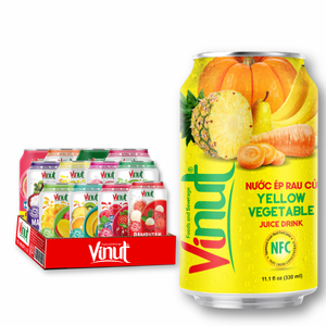 Red Vegetal 330ml Bebida de jugo Vietnam 24 latas lata de cartón Sin azúcar OEM ODM Etiqueta privada Muestra gratis Lista para beber - Product Image 1