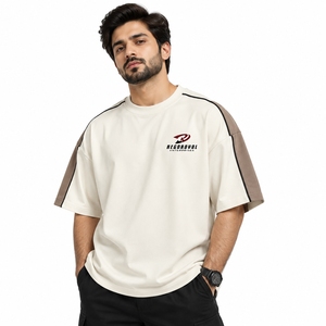 Camisetas Oversize de Algodón Premium para Hombre, Ajuste Holgado, Estilo Casual Urbano, Transpirables para Uso Diario - Product Image 4