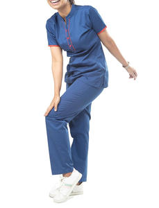 Customize Medical <b>Nursing</b> Jogger Scrubs Scrub Jumpsuit Polyester Spandex Unisex Summer Short Sleeve Hospital Uniform Sets - Product Image 2