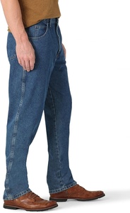 Jeans ajustados de mezclilla con estilo para hombre 2023 Suavizante transpirable informal de moda Peso pesado Ecológico - Product Image 3