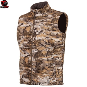 Gilet utilitaire softshell pour homme, col montant, fermeture éclair intégrale, pour la chasse, la pêche, les voyages, coupe-vent, léger, sans manches - Product Image 2