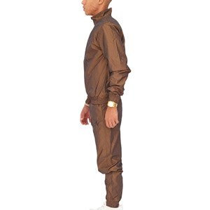 Custom <b>Lightweight</b> Hooded Vintage Cotton <b>Jacket</b> Track Suit Drawstring Windbreaker - Product Image 5