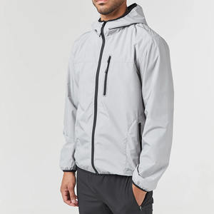Chaqueta Impermeable para Hombre, Cortavientos, Ligera, Informal, con Cierre Completo, Chaqueta Bomber de Softshell - Product Image 4