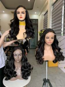 Haute qualité vietnamien cheveux humains dentelle avant perruques Super Double dessiné Remy tissage rebondissant courte longueur Extension de cheveux - Product Image 6