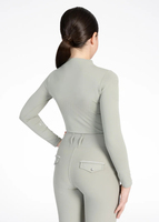 Haut de base équestre pour enfants en tissu extensible doux, respirant et confortable, personnalisable