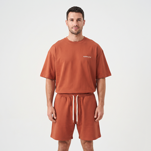 Ensemble T-shirt et short en coton pour homme, personnalisable, lot de 2 pièces - Product Image 5