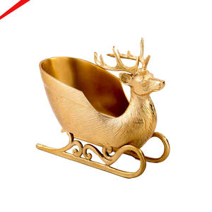 ถังแช่ไวน์ดีไซน์รูปกวางเคลือบทองคุณภาพมาตรฐานปี 2026 ทำจากอะลูมิเนียม สำหรับโรงแรม ร้านอาหาร และบาร์ - Product Image 1