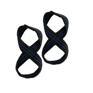 Correas Ajustables Acolchadas de Algodón con Logotipo Personalizado en Forma de 8 para Gimnasio, Fitness, Ejercicio, Levantamiento de Pesas y Peso Muerto - Product Image 2