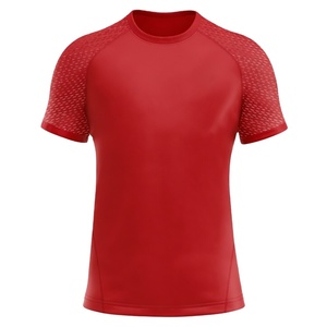 เสื้อรัดกล้ามเนื้อป้องกันรังสียูวีสำหรับผู้ชายสีแดงแบบใหม่ ขายส่ง พร้อมโลโก้สั่งทำ สำหรับกีฬา MMA BJJ และเล่นเซิร์ฟ - Product Image 1