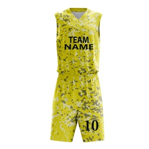Ensemble d'uniformes de basketball personnalisés – Maillots de basketball de qualité supérieure et confortables, réversibles et respirants - Product Image 3