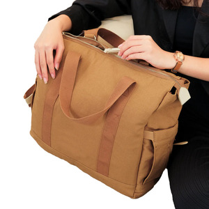 Bolsa de Pañales de Lona, Gran Capacidad, Impermeable, Mochila Multicompartimentos para Mamás y Papás, Viajes, Cuidado del Bebé - Product Image 2