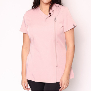 Uniforme de Trabajo Elástico con Logotipo Personalizado de Alta Calidad para Masajes Tailandeses, Salón de Belleza, Técnico, Unisex, Transpirable, de Algodón y Poliéster, Túnica de Spa - Product Image 3