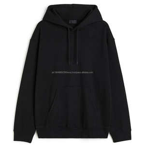 Custom High Quality Basics 100% Cotton Blended Premium <b>Black</b> Streetwear Fit Vintage Distressed Washed Pullover Hoodie For Men - Product Image 6