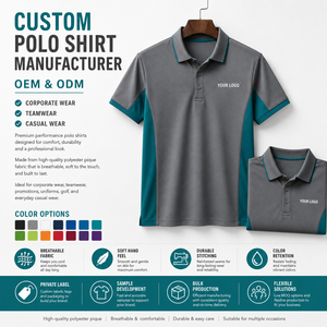 Camiseta 100% Algodón, Cuello con Detalle de Rayas, Corte Clásico, Transpirable, con Logotipo Personalizado Impreso, Marca Privada, Venta al Por Mayor - Product Image 2