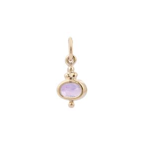 Meilleure vente de produit pendentif en or jaune 14K améthyste Semi-précieuse, breloques Solitaire, vente en gros, bijoux fins - Product Image 2