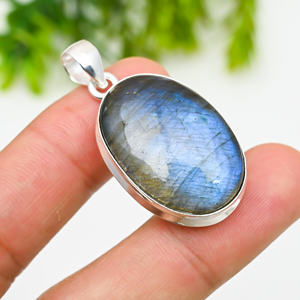 Luxury 925 <b>Silver</b> Statement <b>Necklace</b> - Product Image 2