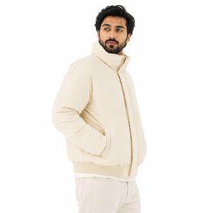 Winter Outerwear Men's Jackets Stand Collar Puffer Jacket Zipper Closure Windproof Casual Outerwear Oversized Streetwear Coat - Product Image 5