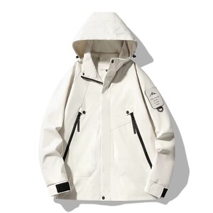 Men Waterproof Jackets Women Climbing Hiking <b>Camping</b> Trekking Jacket <b>Windbreaker</b> Unisex Outdoor Zipper Closure and Sleeve Logo - Product Image 1