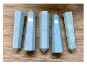 Obélisque en Amazonite Polie pour la Guérison, la Voix, l'Amour, la Communication, la Clarté, le Nettoyage Énergétique, l'Autel, le Feng Shui et comme Mascotte - Vente en Gros - Product Image 4