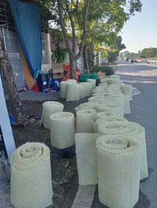 Natural Rattan Webbing <b>Roll</b> For Furniture Traditional Hexagonal Woven Cane Webbing Sheet For Chair Repair <b>Kit</b> - Product Image 6